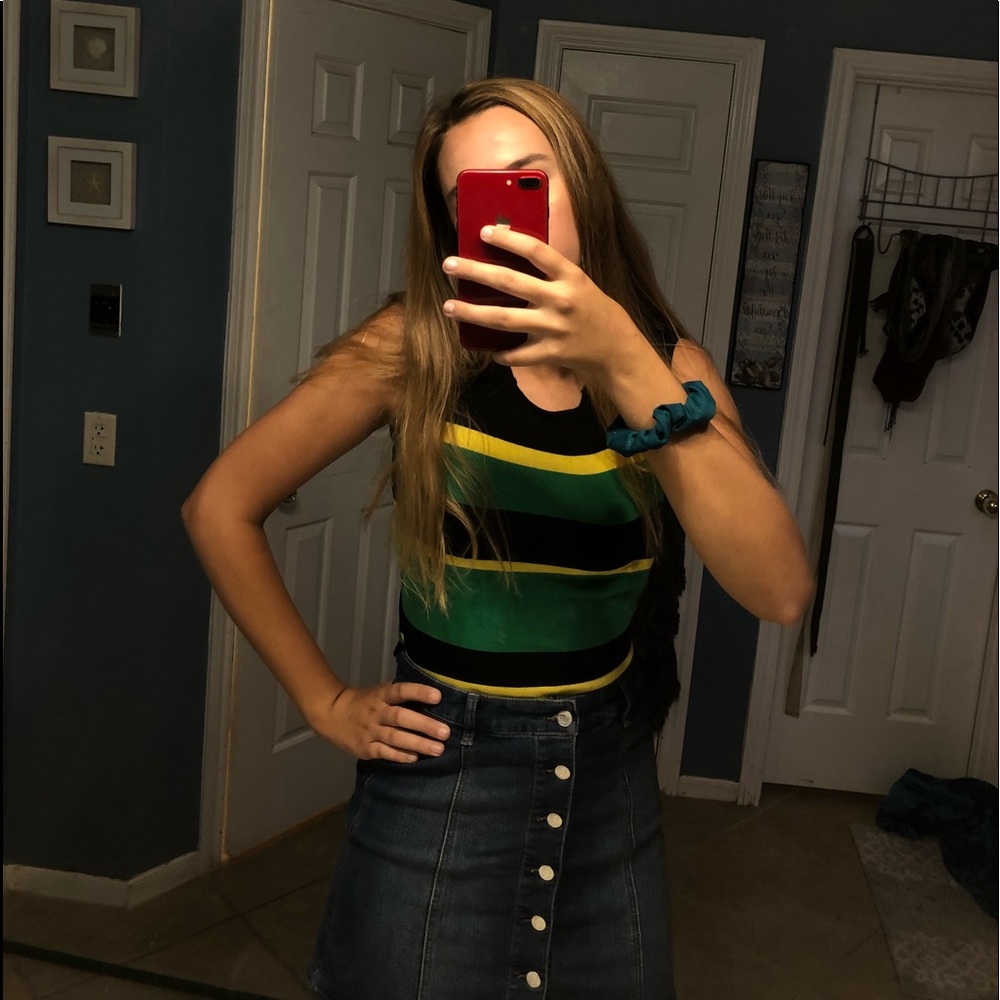 Striped Sleeveless Tank